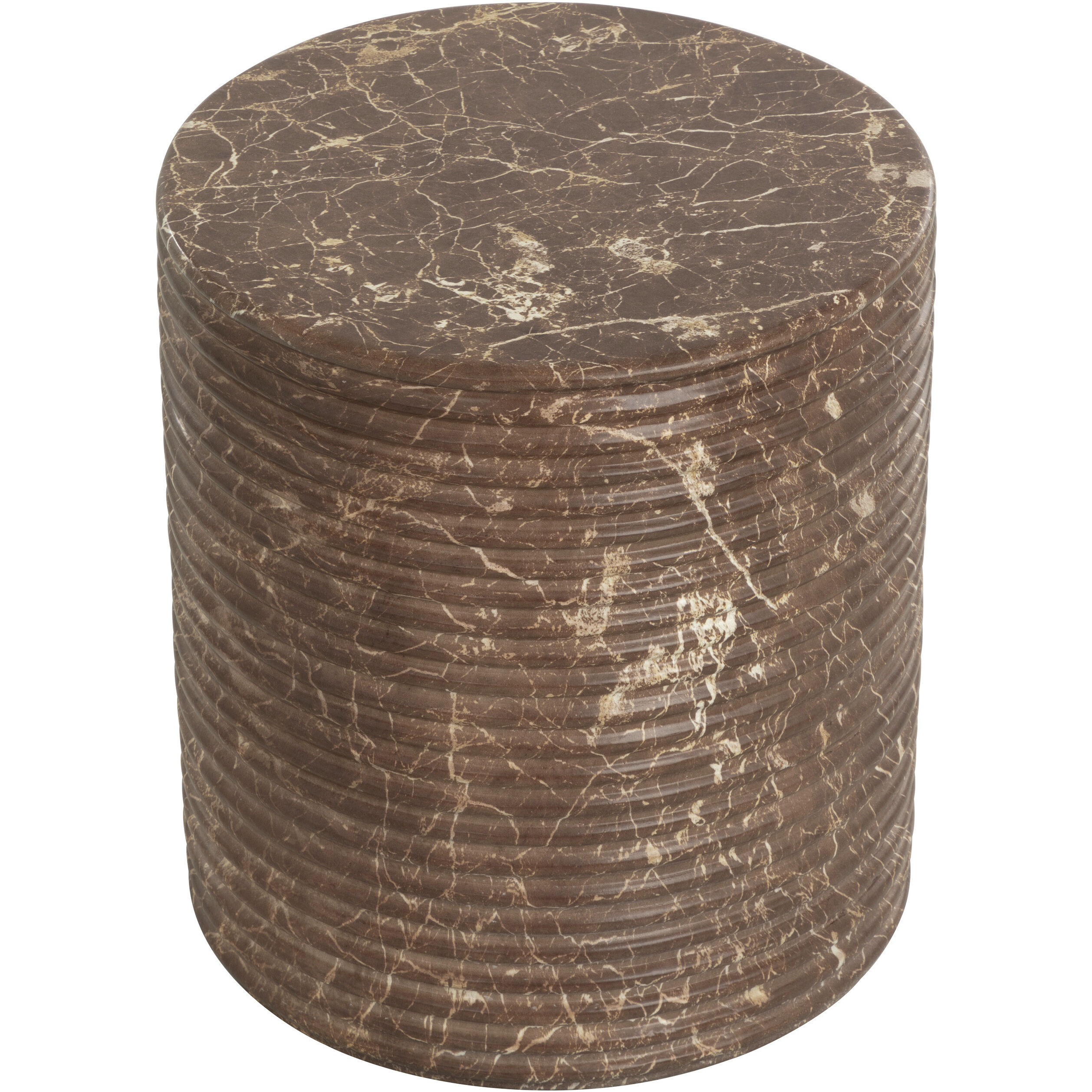 Riva 18.75 inch Brown Outdoor Stool